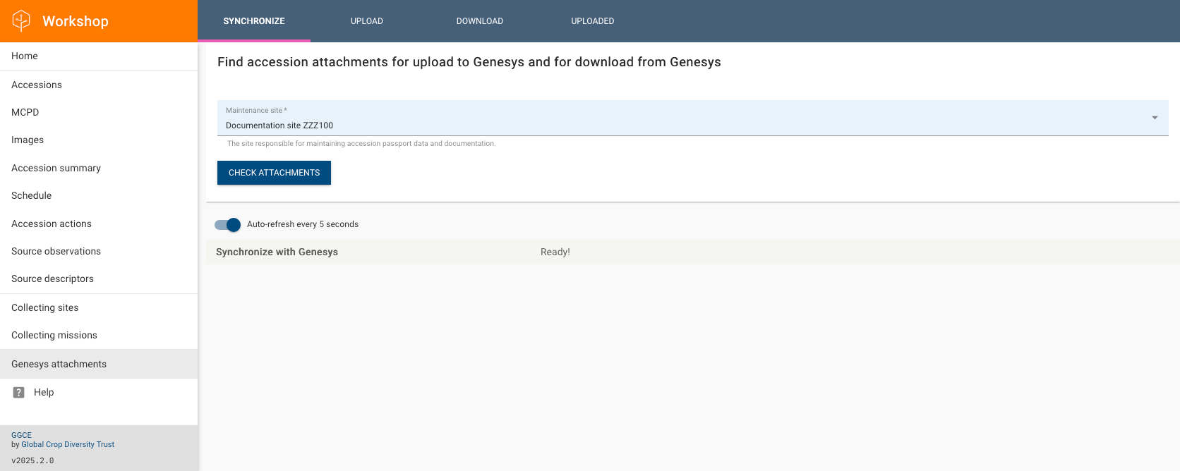 Check for differences between images in GGCE and in Genesys