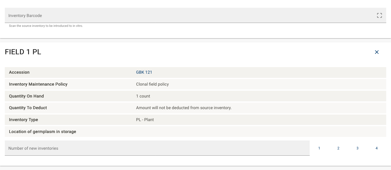 Selecting an existing inventory as source for introduction
