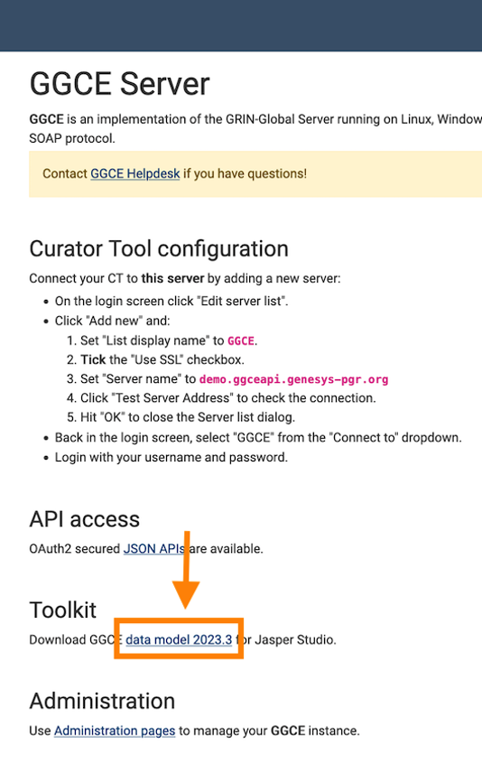 Download data model