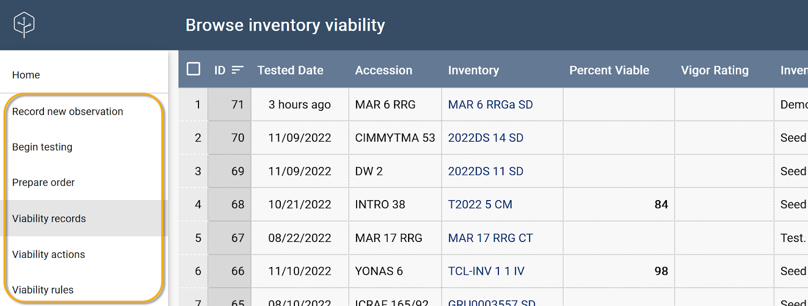 Browsing viablity tests